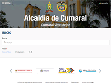 Tablet Screenshot of cumaral-meta.gov.co